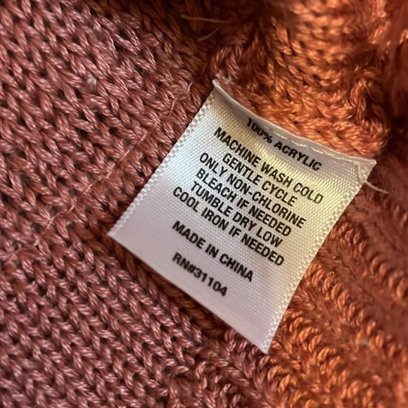 Wonderly women’s Large sweater top knit sleeveless rose pink fringe hem casual - Picture 6 of 7